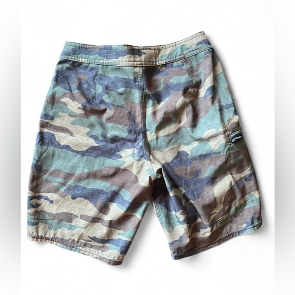 O'Neill Boys Hyperfreak Camo Shorts with Drawstring Swim Trunks Size 25 - Picture 3 of 8